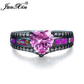 Charm Heart Zircon Opal Rings For Women
