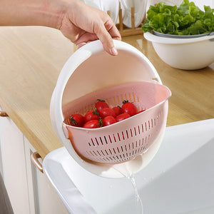 Double Wash Drain Bowl