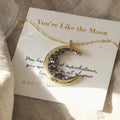 Gold Crescent Moon Necklace