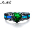 Charm Heart Zircon Opal Rings For Women