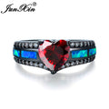 Charm Heart Zircon Opal Rings For Women