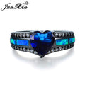 Charm Heart Zircon Opal Rings For Women