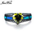 Charm Heart Zircon Opal Rings For Women