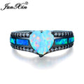 Charm Heart Zircon Opal Rings For Women