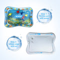 Tummy Time Inflatable Water Mat for Babies